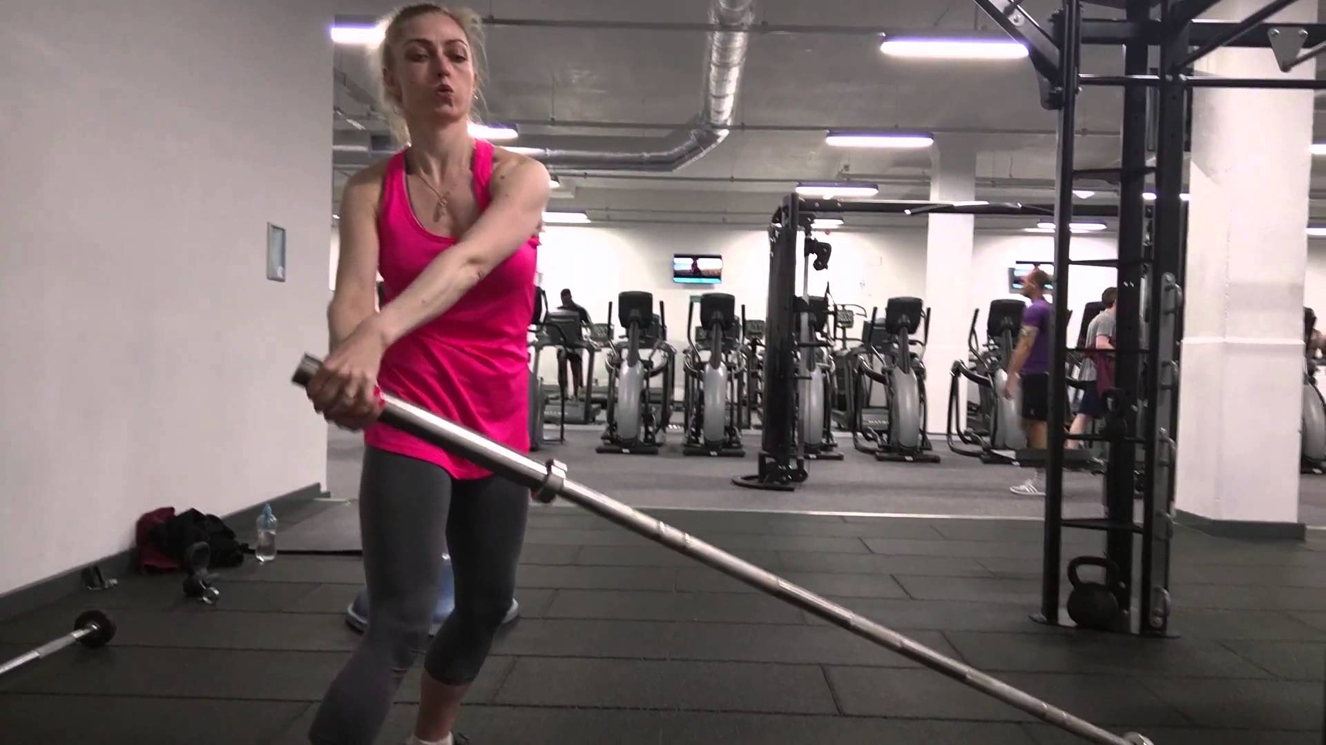 Super Core Barbell Oblique Twists Meanfitfoxes